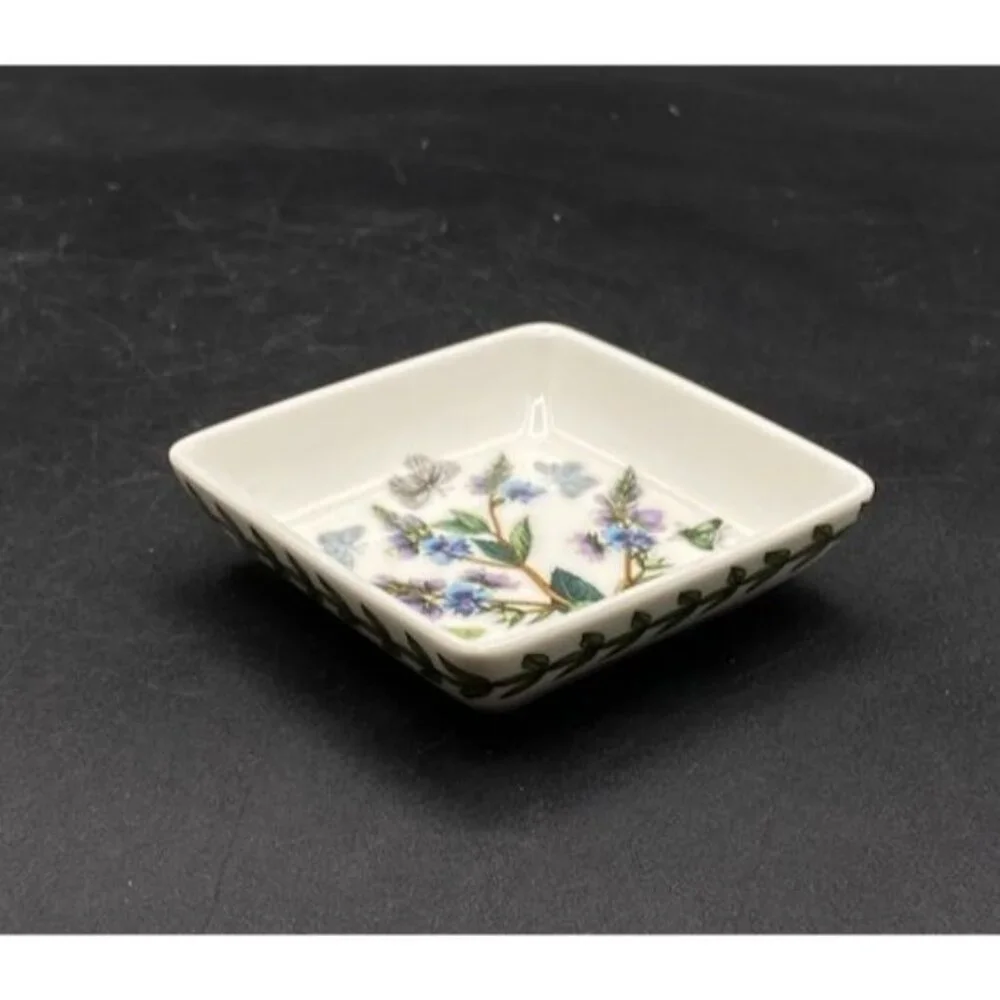 Portmeirion Botanic Garden Mini 3” X 3” Square Dish BG76011-XS NEW
